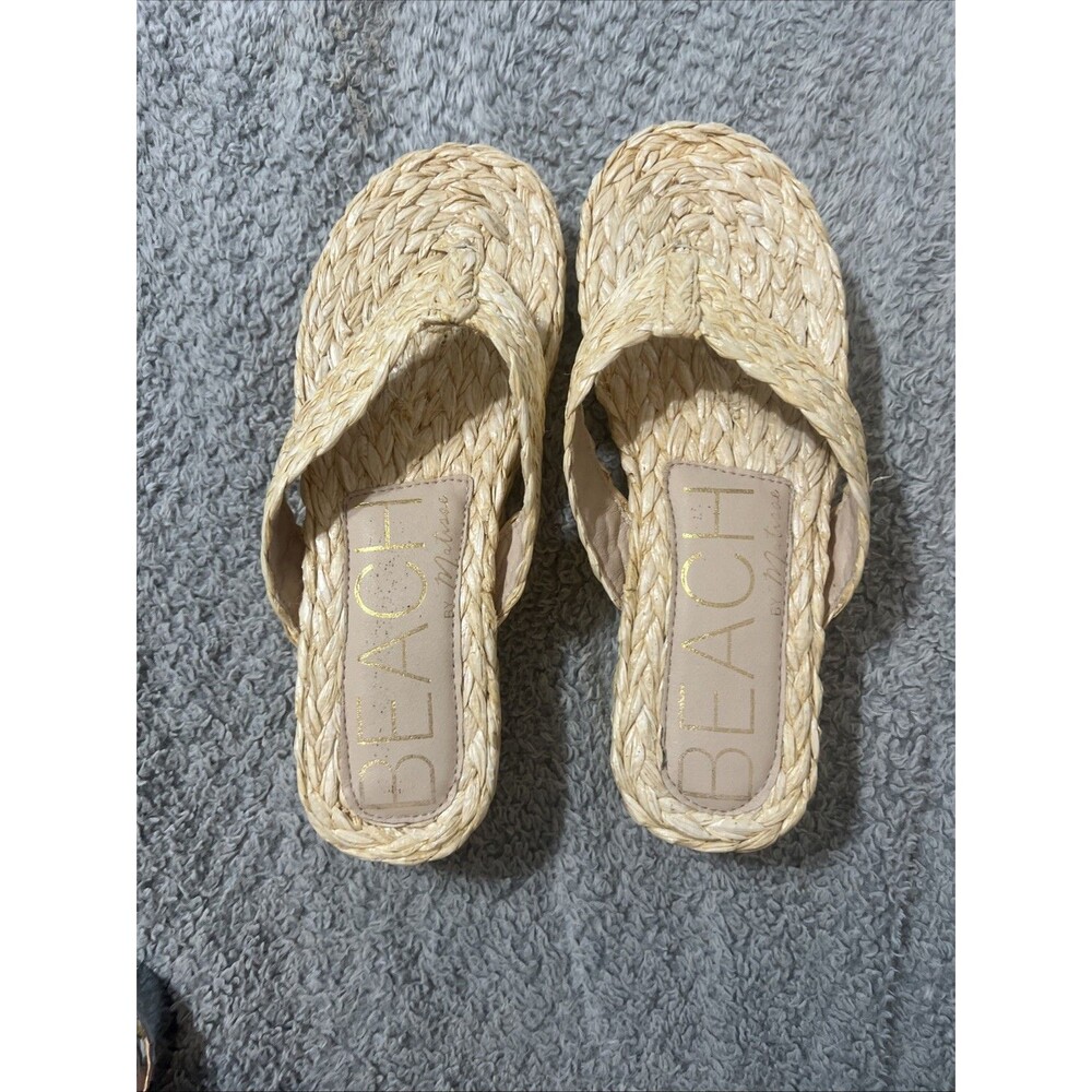 Beach Edpadrille Platform flip-flops Sz8 Boho - Picture 6 of 10